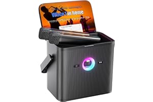 Ikarao Karaoke Machine for Adults, with Lyrics Display and Screen, Karaoke System for YouTube, 2 Wireless Microphones, Autotune & Echo, KaraFun Prime, Portable Karaoke Speaker for Home Outdoor Party