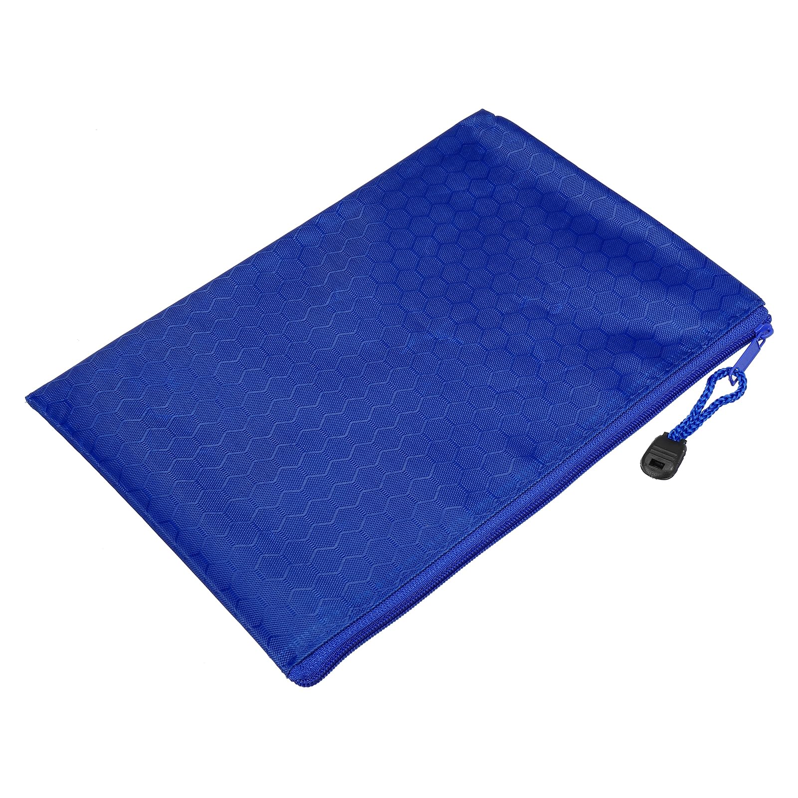 PATIKIL Waterproof Zipper File Bags, 10 Pack A5 Size Document Pocket Storage Organizer Pouch for Travel Office Supply, Blue