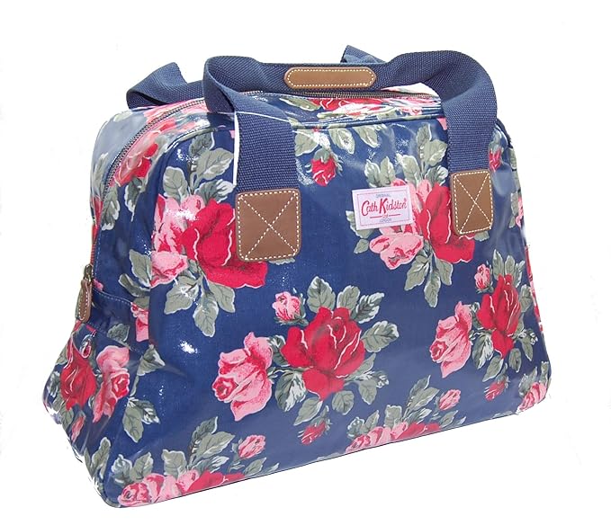 Overnight Bag Weekender Resetasche Übernachtungstasche Große Handtasche Sporttasche Royal Rose Navy Dunkelblau mit großen Blu