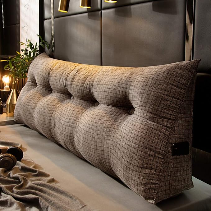 Suave Almohada De Cuña Tapizada,Sofá Cama Almohadilla Lumbar,Almohada