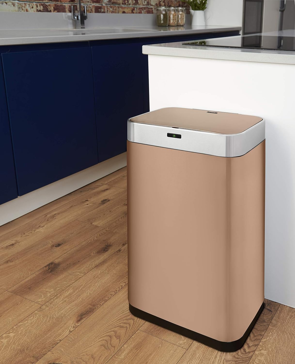 Tower T838001C Square Sensor Bin with Fingerprint Proof Coated Exterior, Copper,Large - Image 3