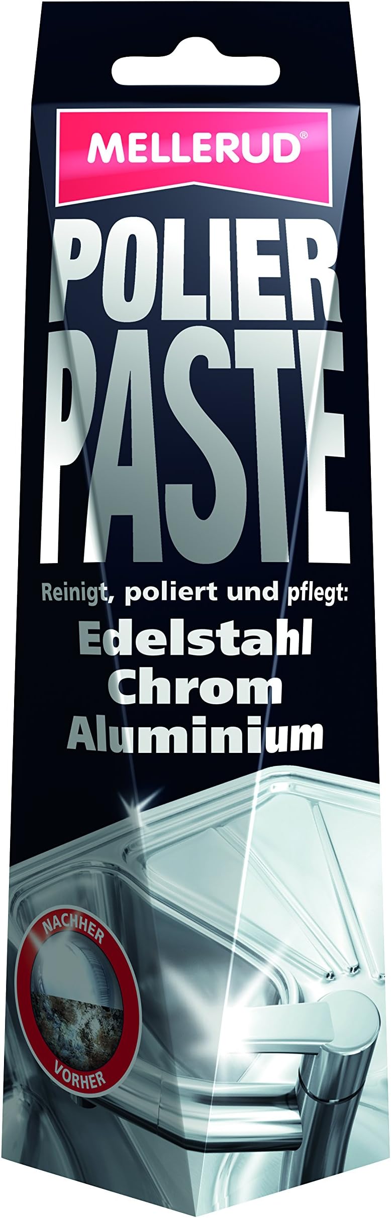 MELLERUD Polish for Stainless Steel, Chrome and Aluminium – 150ml