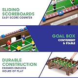Power Play Table Top Football Game 64cm Wooden Portable 9-a-side view 5