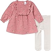 Modern Moments by Gerber baby-girls Dress and Tights Set