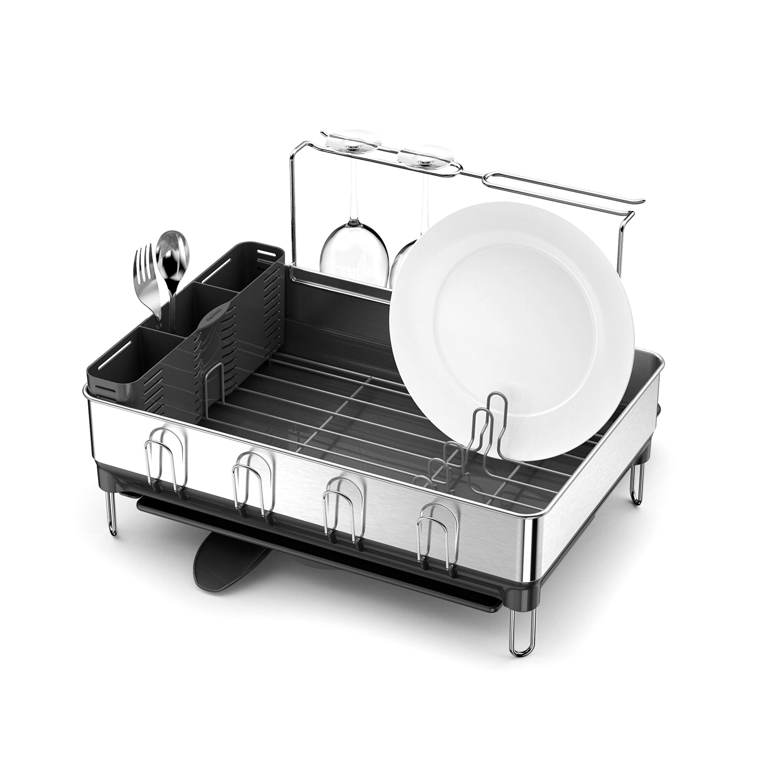 Amazon Simplehuman Stainless Steel Countertop Dish Rack
