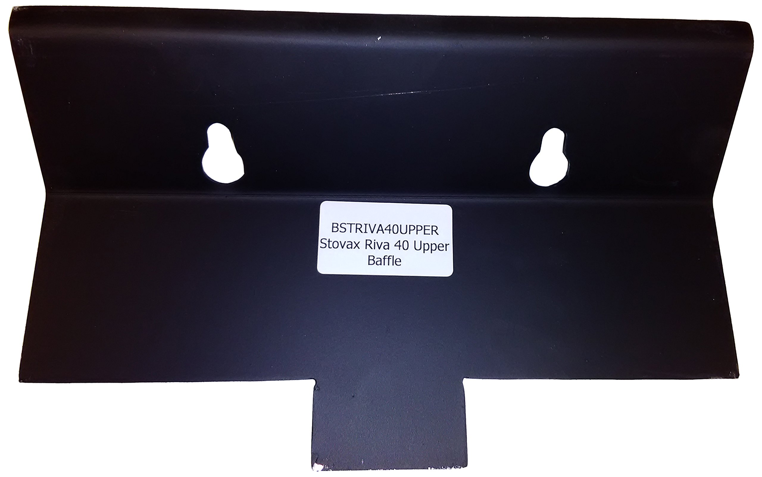 Stovax Riva 40 | Upper Baffle/Throat Plate - Silver - BSTRIVA40UPPER