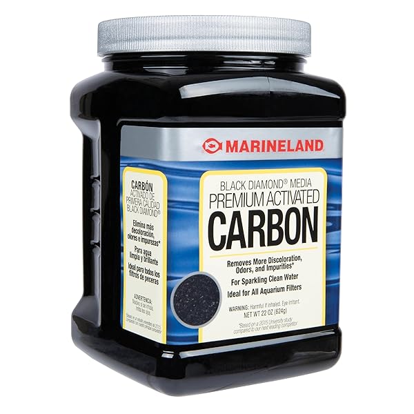 MARINELAND BLACK DIAMOND PREMIUM ACTIVATED CARBON 22 OUNCES, FILTER MEDIA FOR AQUARIUMS