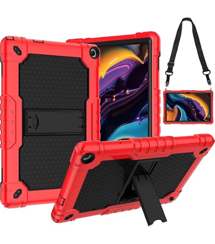 Soatuto Case for Onn 104 Tablet Pro 2023 Model 100110603 Heavy Duty Protective Cover with Kickstand Built in Shoulder Strap