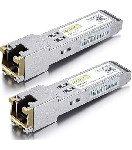 新品　10Gtek 10GBase-T SFP+モジュール　RJ-45 2個入り Amazon.com: 10GBASE-T SFP+ to RJ45 Module, 10Gb Ethernet