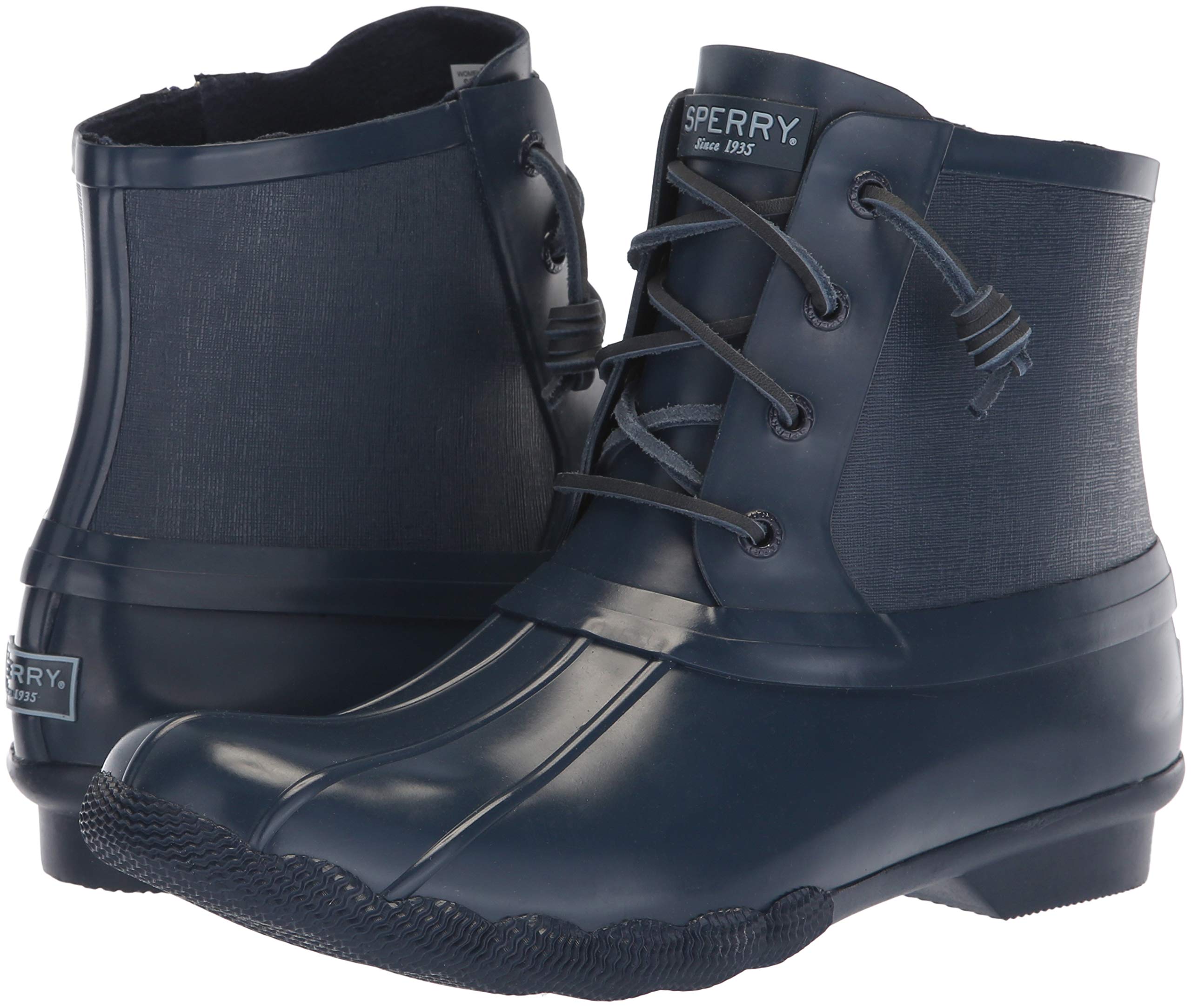 sperry women's saltwater rubber flooded duck boot