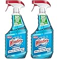 Windex Glass and Window Cleaner Spray Bottle, Packaging Designed to Prevent Leakage and Breaking, Surface Cleaning Spray, Original Blue Scent, 23 Fl Oz (Pack of 2)