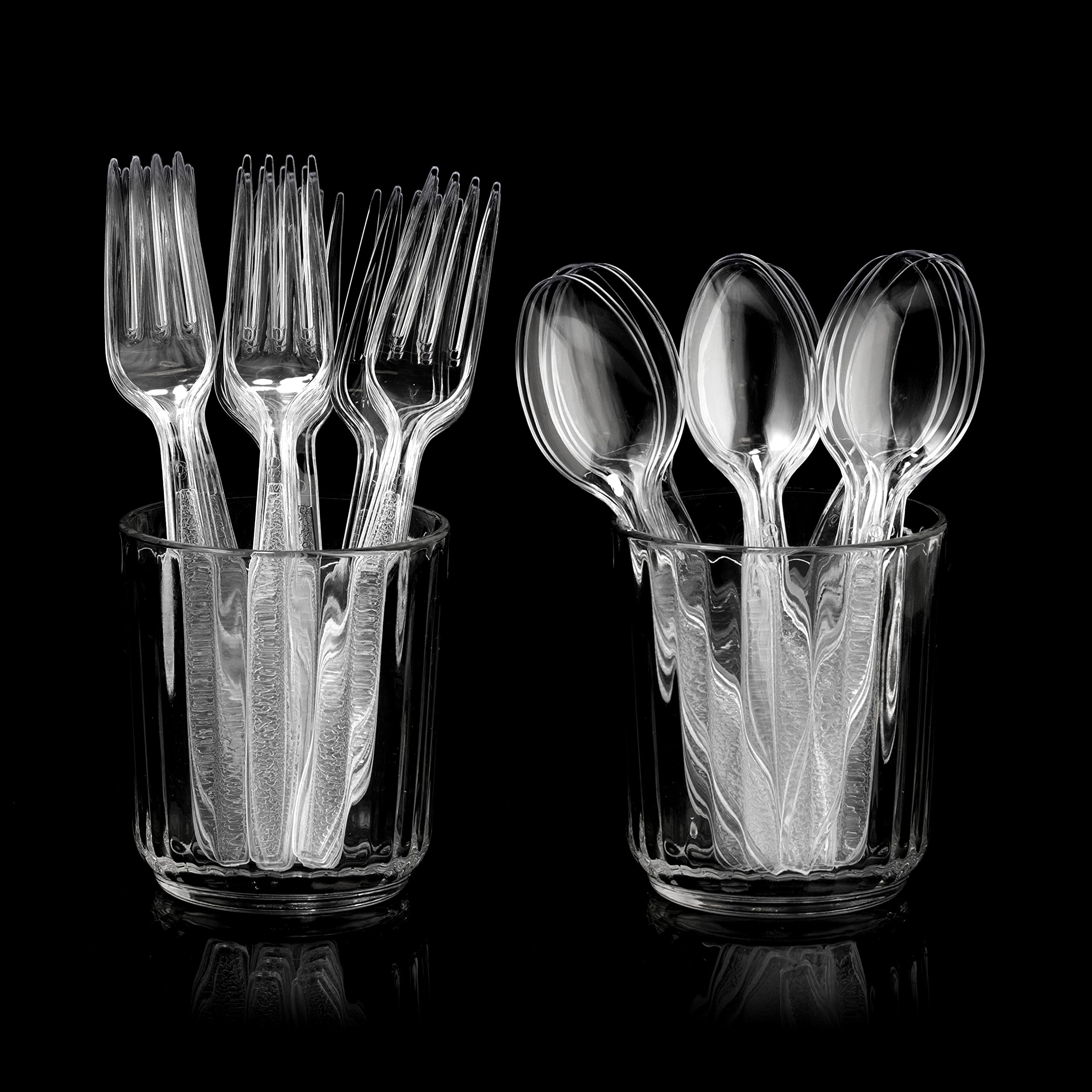 Clear Plastic Cutlery Set