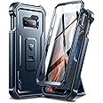 Dexnor for Samsung Galaxy S10e Case, [Built in Screen Protector and Kickstand] Heavy Duty Military Grade Protection Shockproof Protective Cover for Samsung Galaxy S10e (Navy Blue)