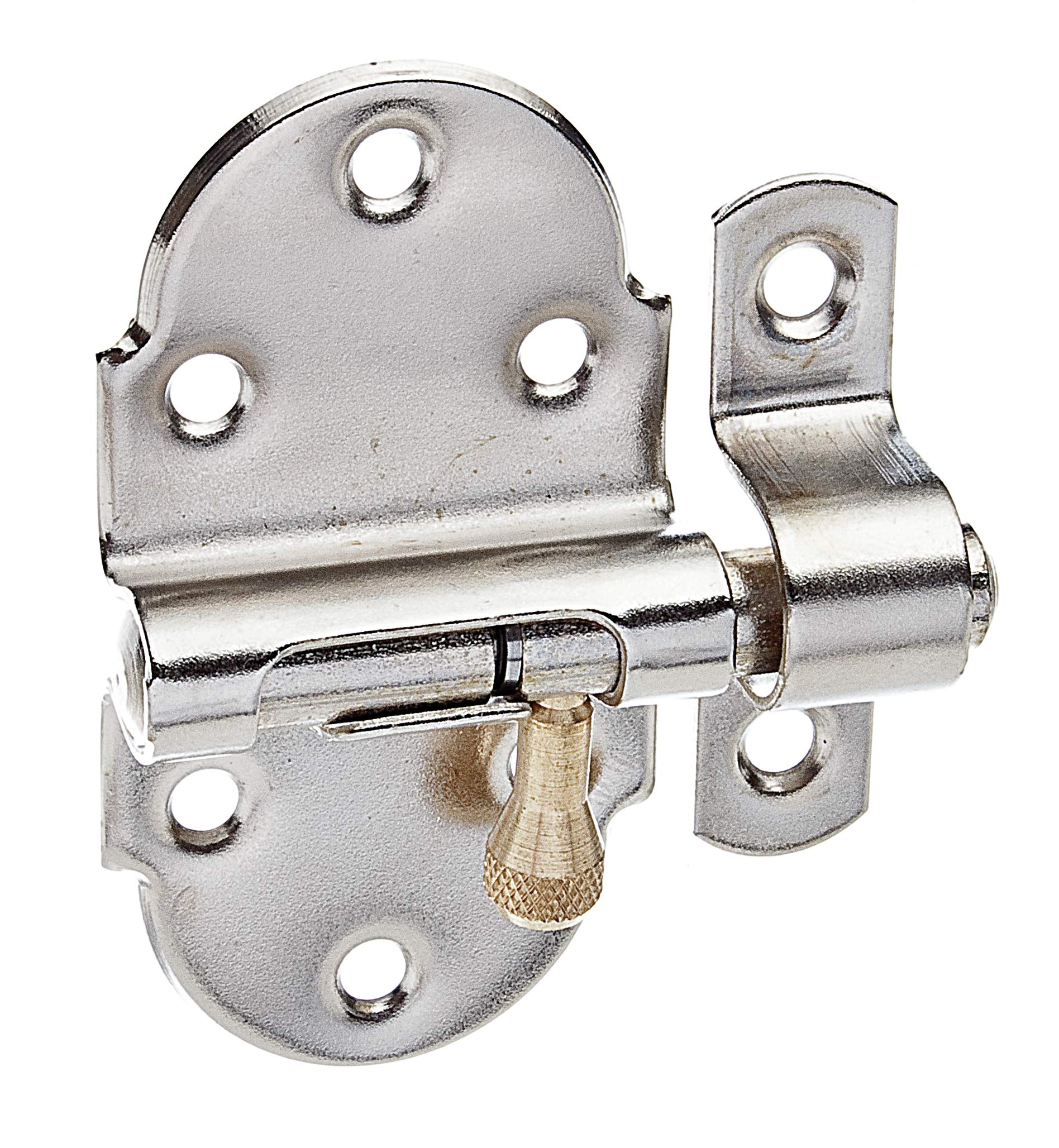 GAH-Alberts Fensterriegel 128869 Grender Brass Knob Nickel Plate 40 x 75 mm Bolt Diameter 9 mm