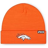 FOCO NFL Mens NFL Team Logo Basic Beanie Hat
