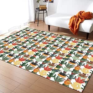 Cactus Large Area Rugs 5' x 7', Throw Carpet Floor Cover ...