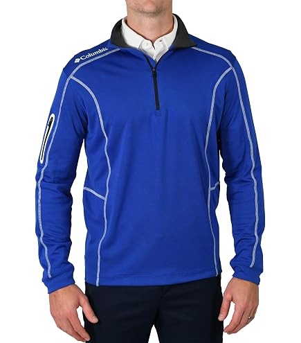 Columbia Golf Men's Omni-Wick Oakland Downs 1/4 Zip Azul at Amazon