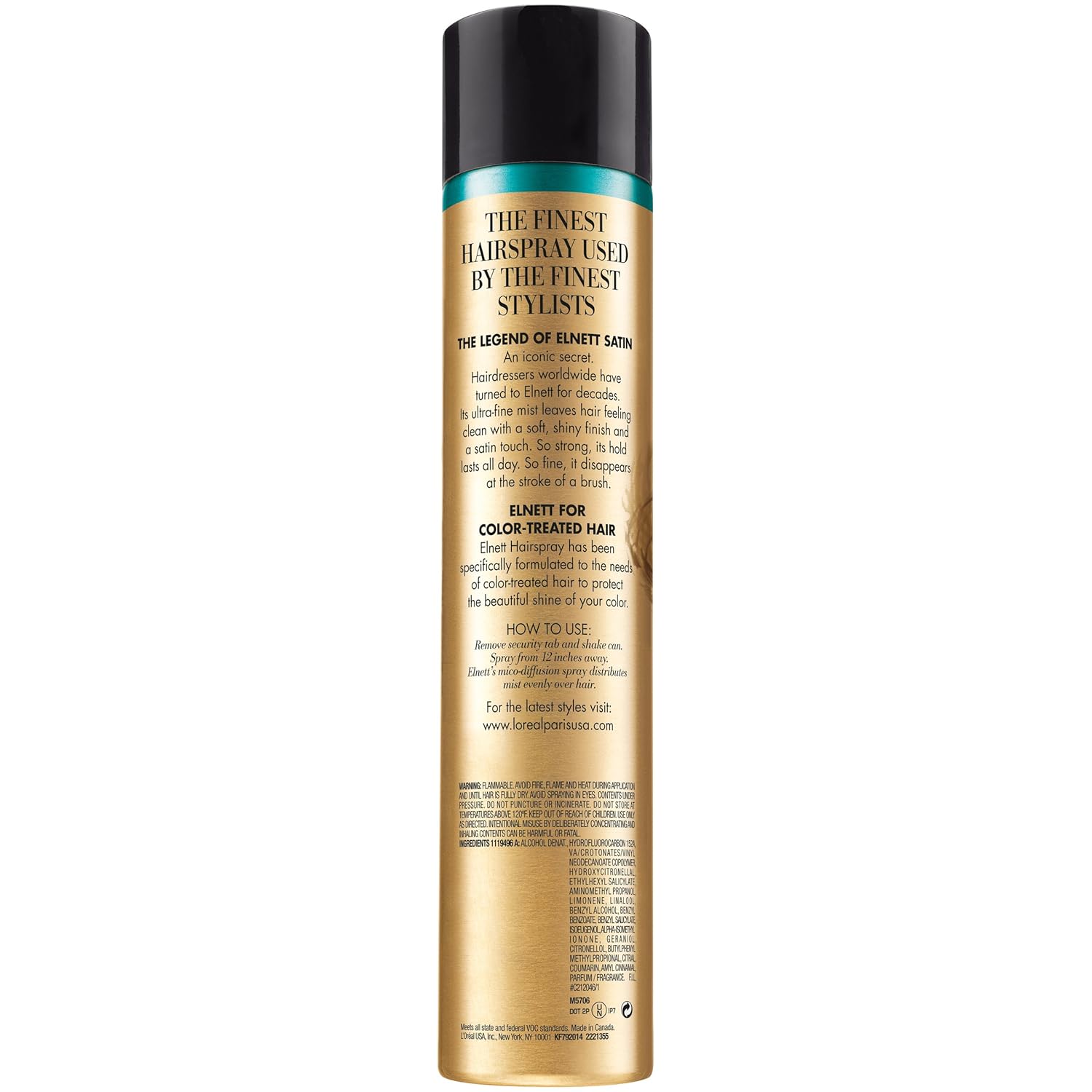 L'Oreal Paris Elnett Satin Hairspray Extra Strong Hold Unscented 11 oz. (Packaging May Vary) : Hair Sprays : Beauty