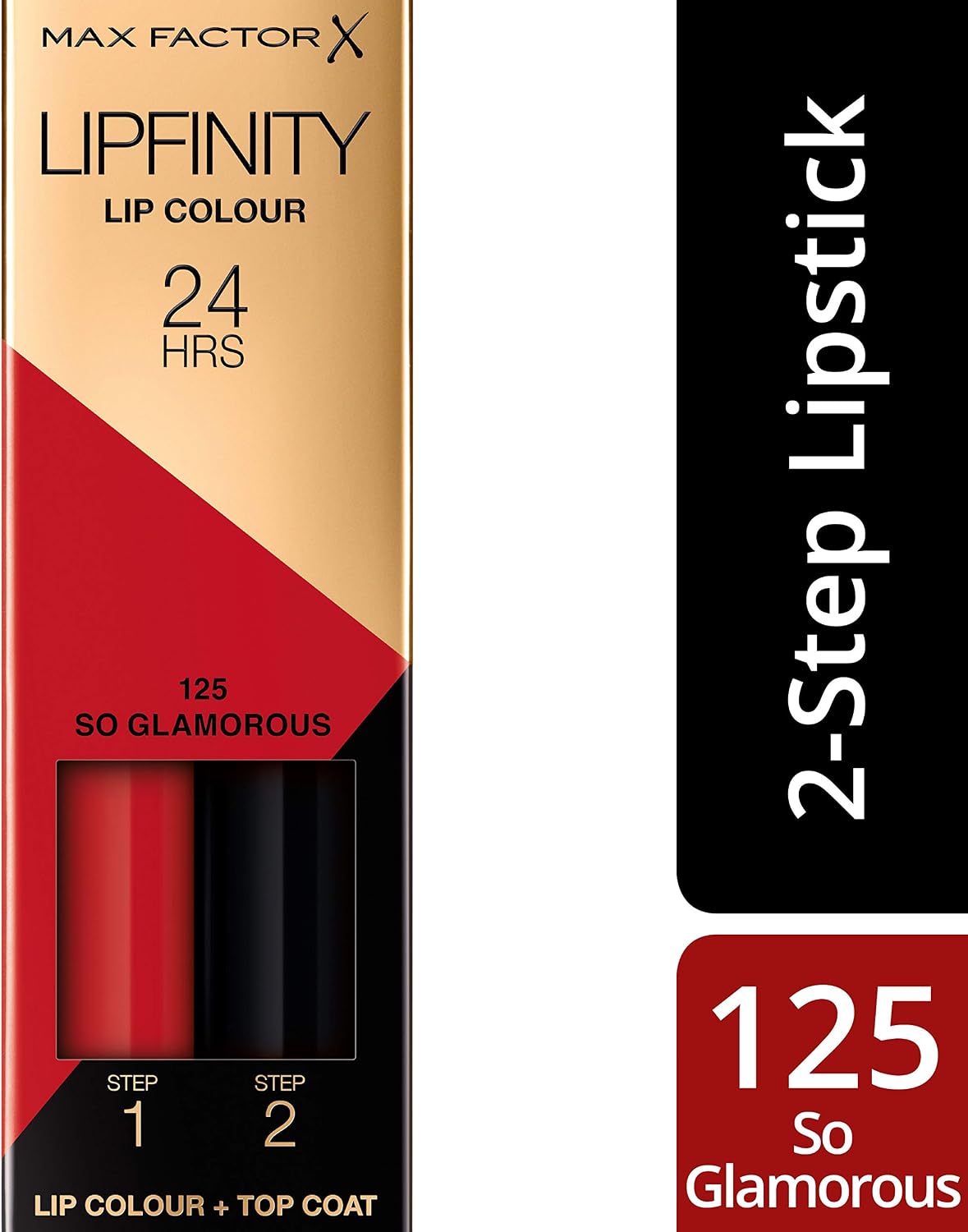 Max Factor Lipfinity Long-Lasting Two Step Lipstick - 125 So Glamorous, 4.2g, 2 count (Pack of 1) - Image 4
