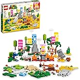 LEGO Super Mario Creativity Toolbox Maker Set 71418, Create Your Own Levels with Figures, Grass, Desert and Lava Builds, Star
