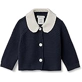 Amazon Essentials x Sofia Grainge Unisex Toddlers and Babies' Peter Pan Collar Sweater Jacket