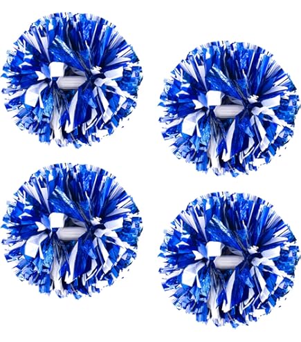 Amazon.com: Blue And White Pom Poms