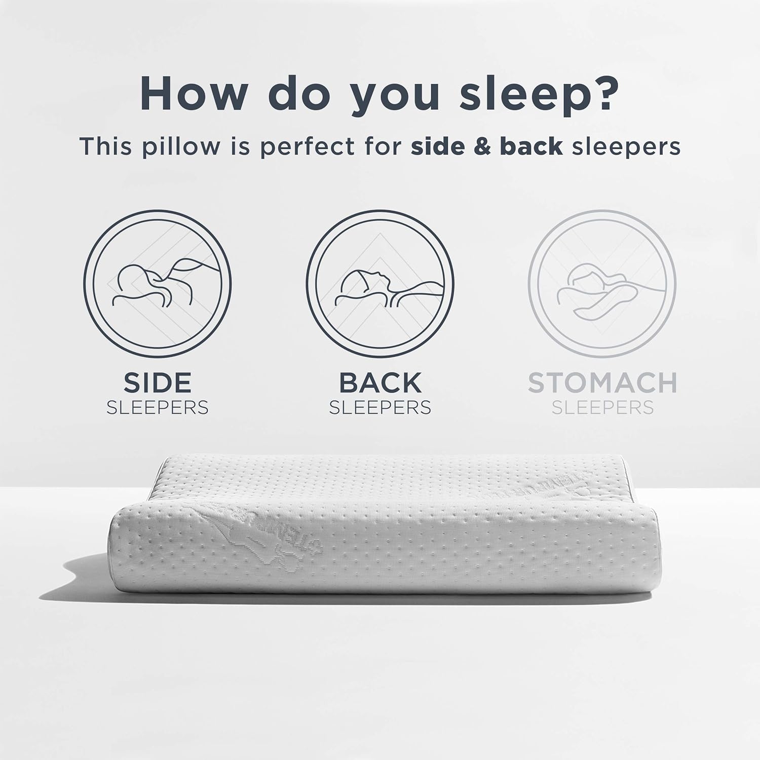 Tempur-Pedic TEMPUR-Ergo Neck Pillow Firm Support, Standard Size, White: Home & Kitchen