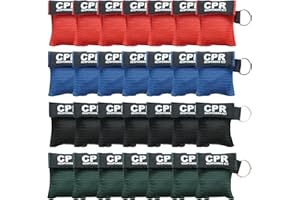 Yzpacc 28pcs CPR Face Shield Mask with Disposable Gloves, CPR Keychain Masks Disposable Emergency Kit for First Aid or CPR Training