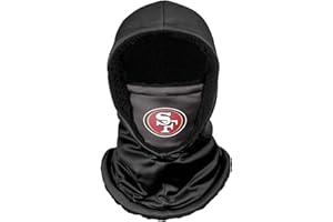 FOCO NFL Team Logo Black Hooded Gaiter Balaclava Face Cover