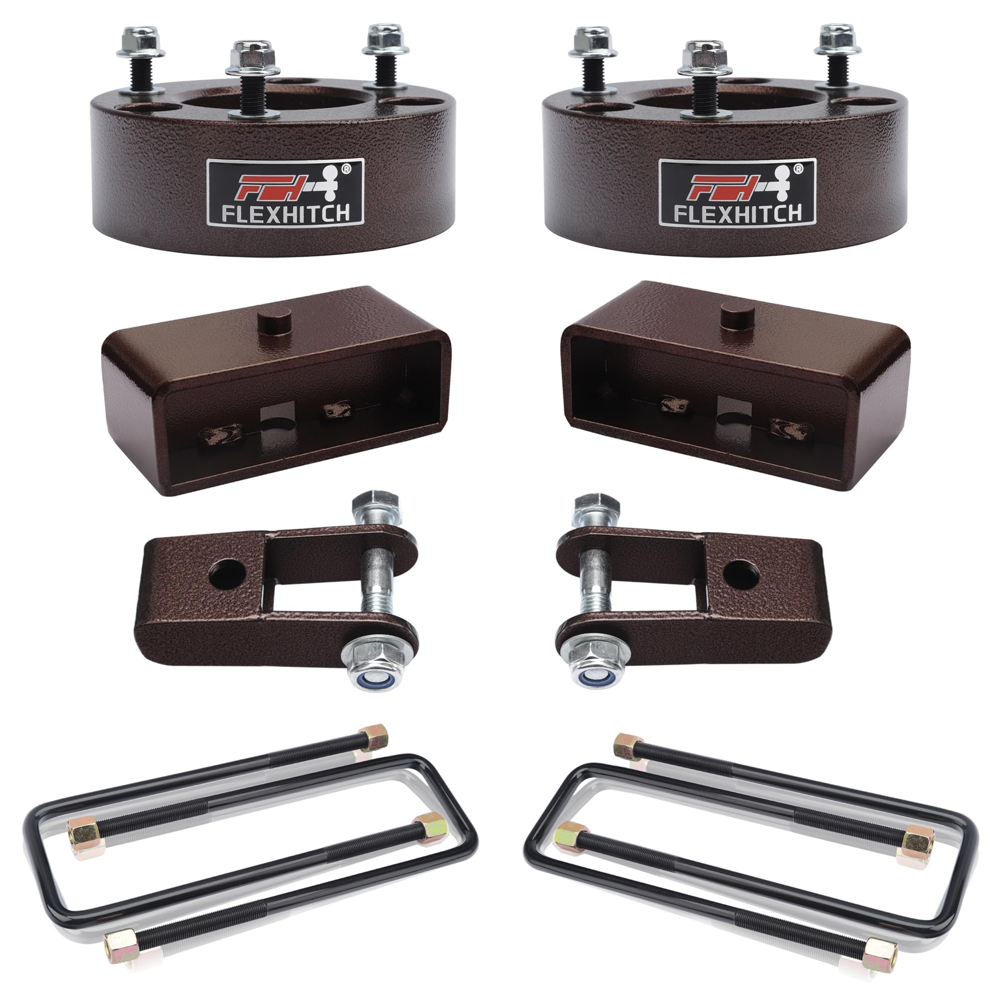 Photo 1 of 3" Front + 3" Rear Full Leveling Lift kit for 2007-2024 Silverado 1500 Sierra 1500 2WD/4WD with 2-4" Rear shock extension
