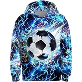 Okiretin Boys Girls 3D Graphic Hoodies Cool Casual Pullover Hooded Sweatshirts With Big Pocket for Kids