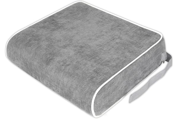 Safecradle Seat Cushion for Office Chair, 4 Inch Thick Extra Large Memory Foam Chair Cushion, Ergonomic Tailbone Pain Relief,
