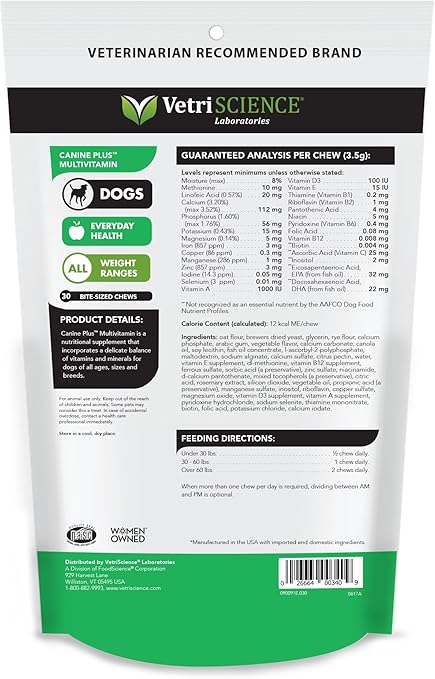 vetriscience canine plus multivitamin