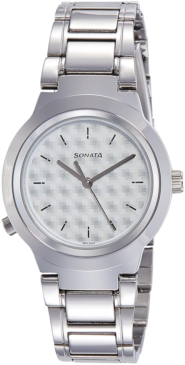 Buy Sonata Act Safety Watch Analog White Dial Women's Watch 90057SM02