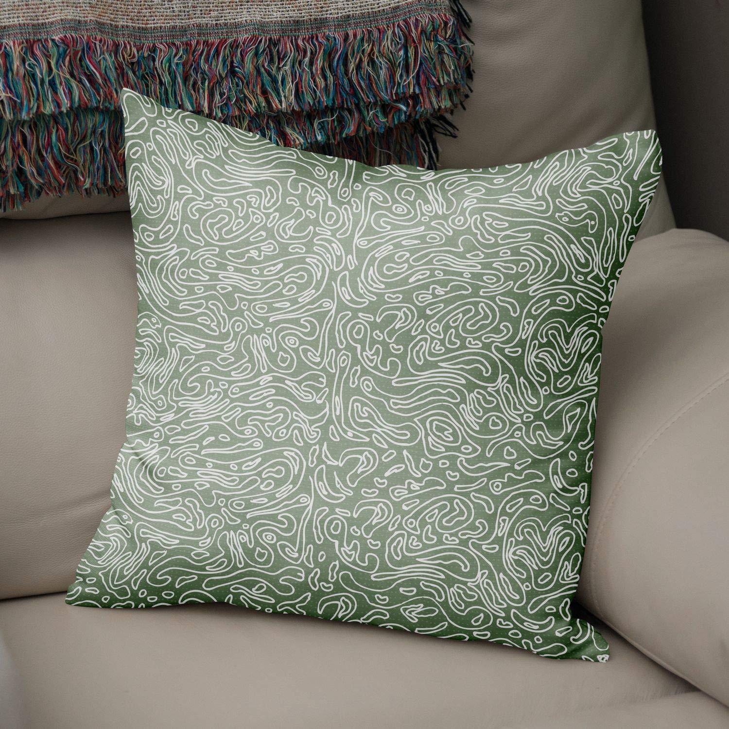 Bonamaison Decorative Cushion Cover Random Pattern, Throw Pillow Covers, Home Decorative Pillowcases for Livingroom, Sofa, Bedroom, Size:43X43 Cm - Designed and Manufactured in Turkey