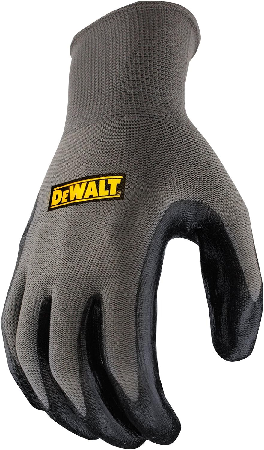 DeWalt Nitrile DPG66 General Purpose Glove - Grey/Black, Large, L (Pack of 2) - Image 3