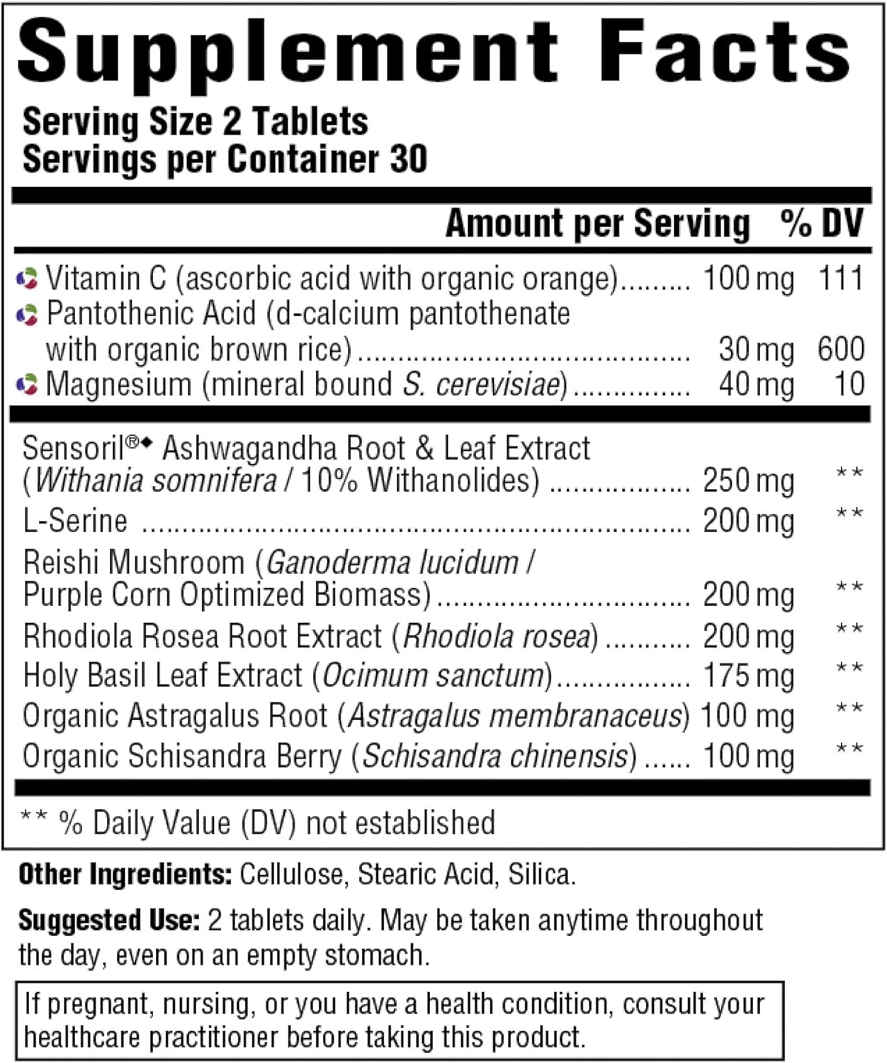 MegaFood, Adrenal Strength, Supports a Healthy Stress Response, Herbal Supplement Vegetarian, 60 Tablets (30 Servings): Health & Personal Care