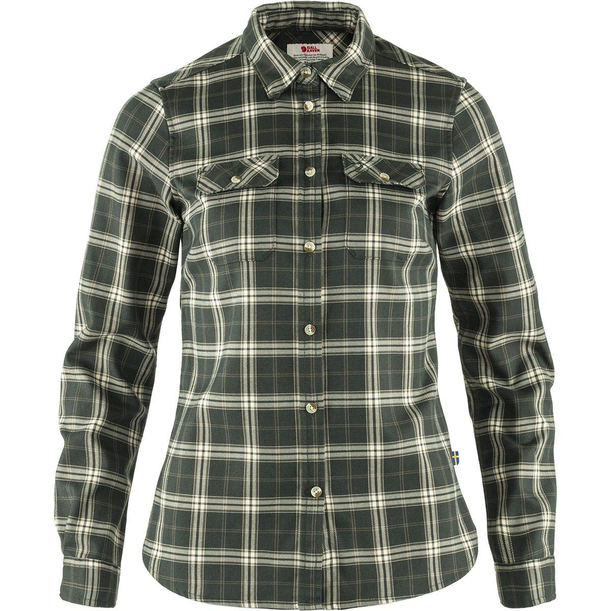 FJALLRAVEN F89901-662 Fjällglim Stretch Shirt LS W Deep Forest L