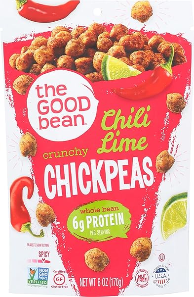 THE GOOD BEAN CHICKPEA SNACKS, SMOKY CHILI/LIME, GLUTEN...