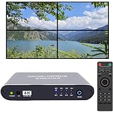 Video Wall Controller 2x2 4K UHD TV Wall Controller 1X2 2X1 1X3 3X1 1X4 4X1 Support 4K30 HDMI Input for max 4 TV Splicing Display
