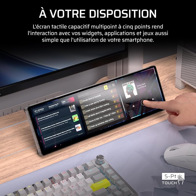 XENEON EDGE Écran tactile portable LCD 14,5" 2K USB-C HDMI Crystal