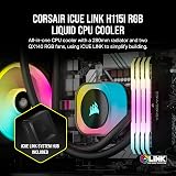 Corsair iCUE LINK H115i RGB 280mm AIO CPU Cooler with QX140 RGB Fans view 2