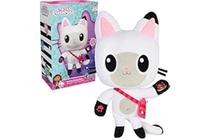 Gabby’s Dollhouse, 13-inch Talking Pandy Paws Plush Toy with Lights, Music and 10 Sounds and Phrases
