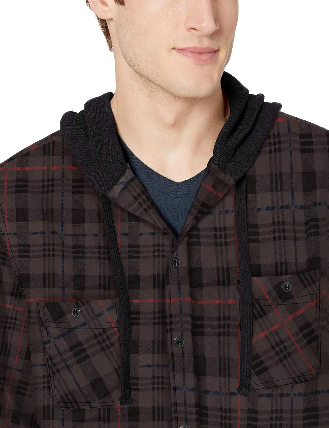 Unionbay Men's Classic Flannel Hoodie: Clothing