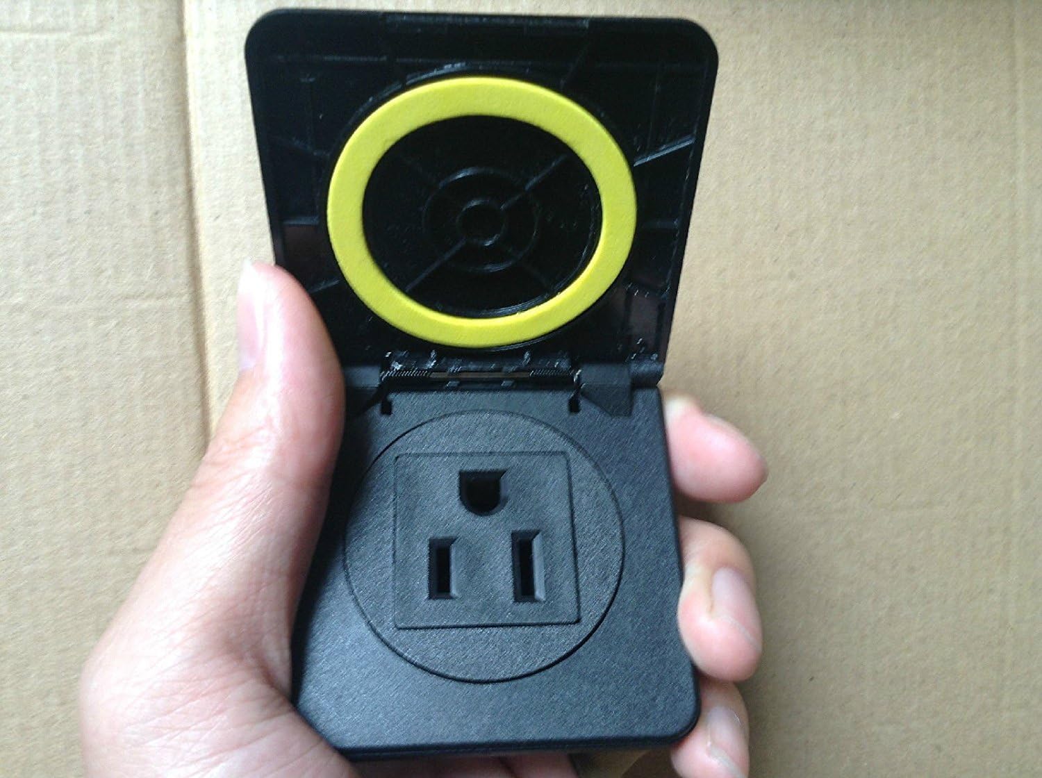 Waterproof Panel Mount,Generator NEMA 5-15R Socket & Receptacle,15A 125V,Grouding (ETA:7-12 WORK DAYS)