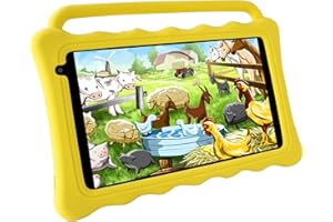 7 Inch Tablet for Kids, Android 12 Kids Tablet 2GB RAM+32GB Storage, Toddler Tablet with KIDOZ Parental Control App, Educatio