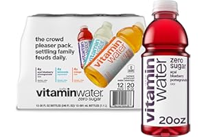 GLACEAU VITAMINWATER vitaminwater zero variety pack nutrient enhanced water w/ vitamins, 20 fl oz, 12 Pack