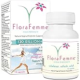 FLORAFEMME - pH Vaginal Probiotics Suppository - Supports pH Balance of Yeast & Bacteria for Feminine Freshness. Supports Restoration of Healthy Vaginal Flora & Vaginal Odor Management