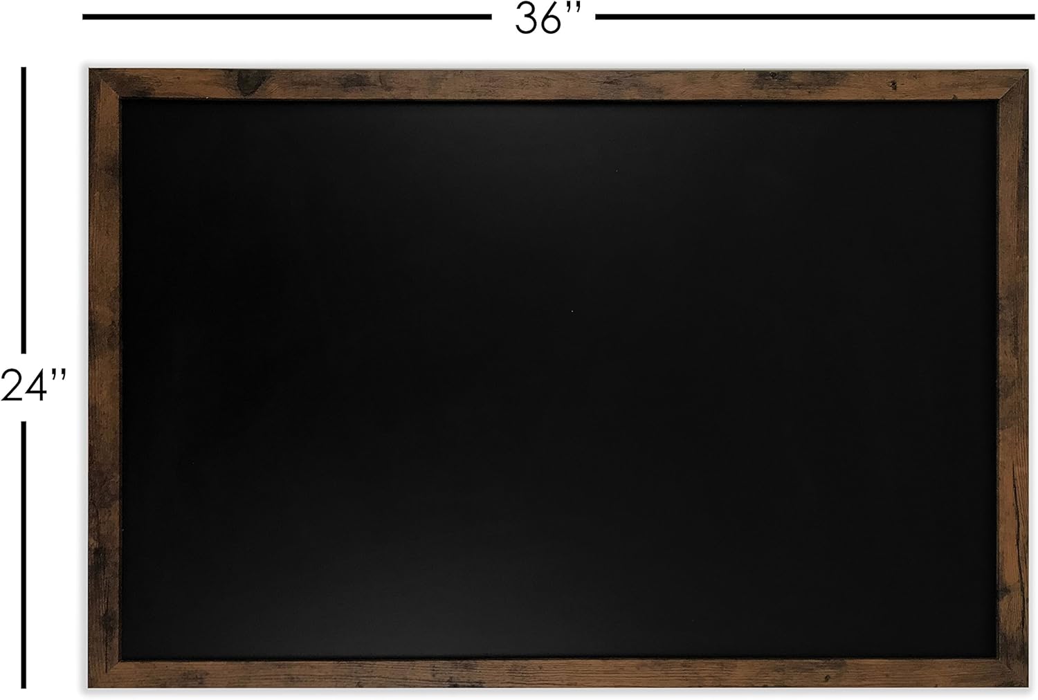 Loddie Doddie Magnetic Chalkboard - 24" x 36" Magnetic Large Chalkboard for Wall Decor - Easy to Erase Chalkboard Rustic Frame for Kitchen, Big Framed Magnet Blackboard - Hanging Black Chalkboards : Office Products