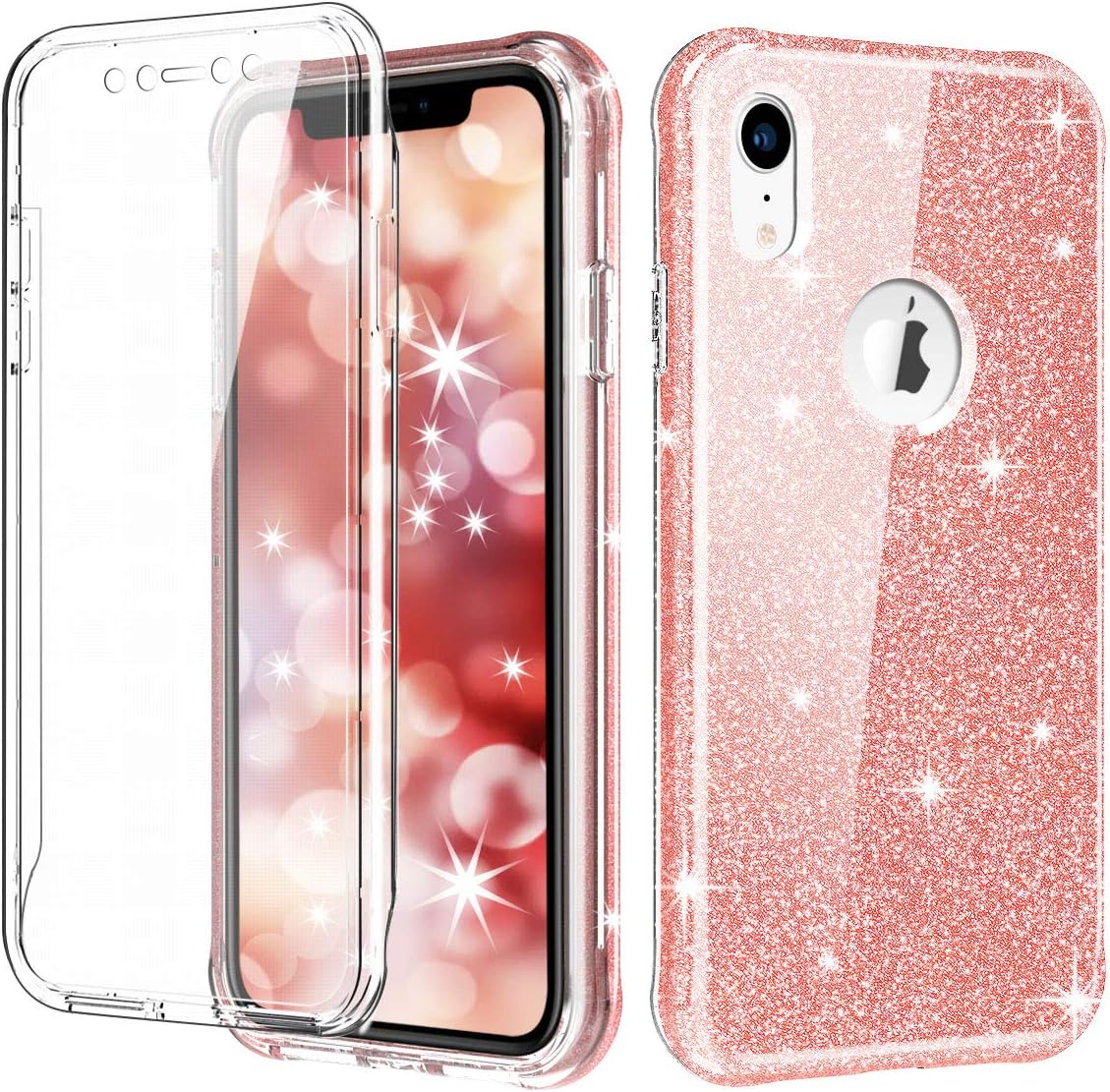 iPhone XR Case, SAVYOU iPhone XR Full-Body Rugged Case Built-in Touch Sensitive Screen Protector Dual Layer Hybrid Shock Drop Proof Impact Resist Durable Protective Cover (6.1Inch)